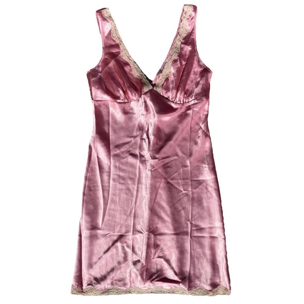 Vintage victoria’s secret lace satin slip dress